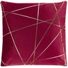 Shumee Beliani Rinkinys 2 dekoratyvinės pagalvės PINUS Velvet 45 x 45 cm Raudona Geometrinis raštas