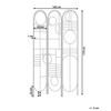 Beliani 3 dalių kambario pertvara TURANIA auksinė 100 cm 170 cm