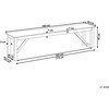 Beliani Sodo suolas NOTTERI 180 cm pilkas betonas