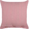 Beliani Dekoratyvinė pagalvė AALITA Medvilnė 45 x 45 cm Raudona Striped
