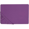 Beliani Medvilninė paklodė 200 x 200 cm violetinė JANBU Lumarko!