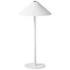 Beliani Bezprzewodowa lampa stołowa LED FRANCOLI Ze ściemniaczem Metal Baltas