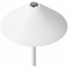 Beliani Bezprzewodowa lampa stołowa LED FRANCOLI Ze ściemniaczem Metal Baltas
