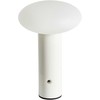 Beliani Bezprzewodowa lampa stołowa LED BUAYAN Ze ściemniaczem Metal Baltas