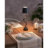 Beliani Bezprzewodowa lampa stołowa LED VOUGA Ze ściemniaczem Metal Juodas