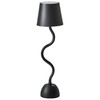 Beliani Bezprzewodowa lampa stołowa LED VOUGA Ze ściemniaczem Metal Juodas
