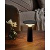 Beliani Bezprzewodowa lampa stołowa LED LEVIRA Ze ściemniaczem Metal Juodas