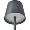 Beliani Bezprzewodowa lampa stołowa LED VALIRA Metal Tamsiai pilka