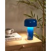 Beliani Bezprzewodowa lampa stołowa LED BESOS Ze ściemniaczem Metal Mėlyna