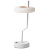 Beliani Bezprzewodowa lampa stołowa LED ALVIELA Ze ściemniaczem Metal Baltas
