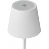 Beliani Bezprzewodowa lampa stołowa LED BACEIRO Ze ściemniaczem Metal Baltas