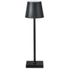 Beliani Bezprzewodowa lampa stołowa LED BACEIRO Ze ściemniaczem Metal Juodas