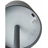 Beliani Bezprzewodowa lampa stołowa LED VALIRA Metal Tamsiai pilka