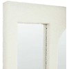 Beliani Sieninis veidrodis MARCIGNY 70 cm 100 cm Boucle, kreminės spalvos