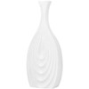 Beliani Dekoratyvinė vaza THAPSUS Keramika 39 cm Baltas