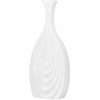 Beliani Dekoratyvinė vaza THAPSUS Keramika 39 cm Baltas