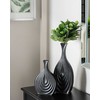 Beliani Wazon dekoracyjny ceramiczny 39 cm juoda THAPSUS!