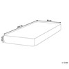 Čiužinys Beliani termoelastinė lova FANCY Tough 80 x 200 cm