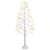 Beliani Dekoracja ogrodowa LED ALBIONI Drzewko 180 cm Baltas