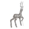 Beliani Sodo LED dekoracija HUSAVIK elnias 140 cm sidabrinė