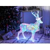 Beliani LED sodo dekoracija POLARIS 90 cm, spalvingas šiaurės elnias