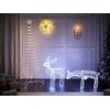 Beliani Sodo LED dekoracija KRISTNES Judanti stirna 53 cm Balta