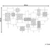 Beliani Sieninis dekoras ASTATINE Metalinis 50 cm auksinis
