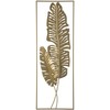 Beliani Sieninė dekoracija Liść PALLADIUM metalinė 90 cm auksinė