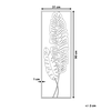 Beliani Sieninė dekoracija Liść PALLADIUM metalinė 90 cm auksinė