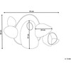 Beliani Sieninis dekoras CLANE Metal 46 cm auksinis