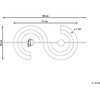 Beliani Sienų dekoracija FARO metalinė 42 cm spalvota