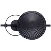 Beliani Sieninė dekoracija RUTHENIUM metalinė 59 cm juoda