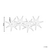 Beliani Rinkinys 4 dekoracji wiszących LED Handmade KAMET Gwiazda 60 cm Kolorowy