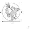 Beliani Sienų dekoracija Kwiat BISMUTH metalinė 45 cm aukso spalvos