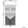 Beliani Sieninis makramė DASKA medvilninis 107 cm smėlio spalvos