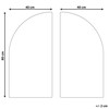 Beliani sienų apdaila OGAN 80 cm Juodas