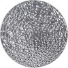 Beliani Dekoracja ścienna MOSCAVIDE Metal 60 cm Sidabrinė