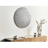 Beliani Dekoracja ścienna MOSCAVIDE Metal 60 cm Sidabrinė