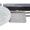 Beliani Sieninis dekoras OVAR Metal 50 cm pilkas