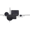Beliani Sieninis dekoras OVAR Metal 50 cm pilkas