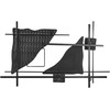 Beliani Sieninis dekoras PORTMARNOCK metalinis 45 cm spalvotas