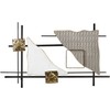 Beliani Sieninis dekoras PORTMARNOCK metalinis 45 cm spalvotas