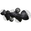 Beliani Sieninis dekoras CESIUM metalinis 58 cm sidabrinės spalvos