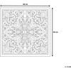 Beliani Sienų dekoracija YONORA 60 cm Balta