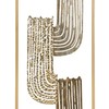 Beliani sienų apdaila THULIUM Metal 75 cm Auksinis