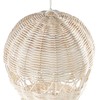 Beliani Dekoracja ścienna Balon BEMBA Rattan 60 cm Naturalny