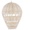 Beliani Dekoracja ścienna Balon BEMBA Rattan 60 cm Naturalny