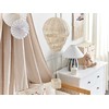 Beliani Dekoracja ścienna Balon BEMBA Rattan 60 cm Naturalny