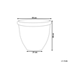 Beliani Gėlių vazonas TESALIA 44 cm rudas