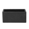Beliani vazonas 50 x 23 x 24 cm juoda MYRA